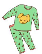 Μαθαίνω τα ρούχα-οι πιτζάμες